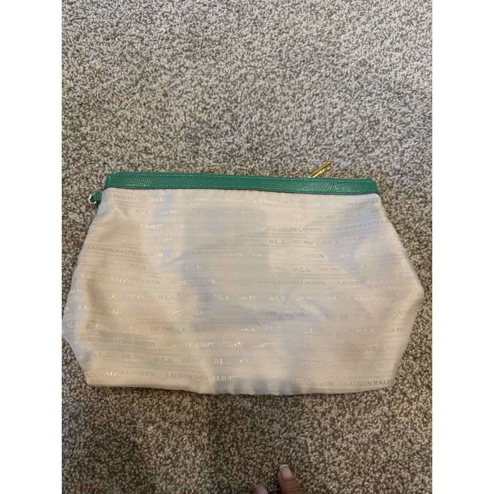 Green Ralph Lauren Cosmetic Bag Makeup‎ - Picture 2 of 6